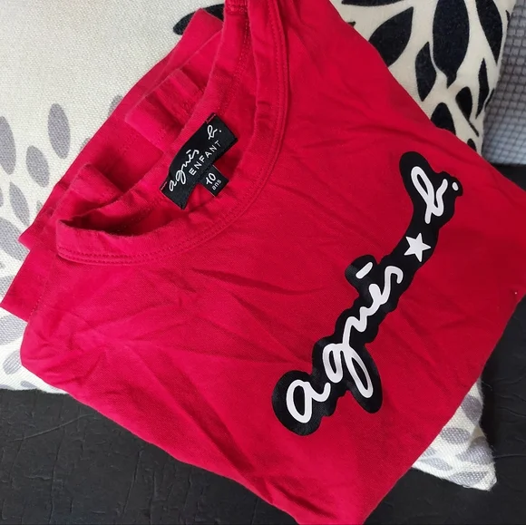 agnès b.　10ans Japan Brand Agnes b Enfant boy girl cotton tee t-shirt 10ans